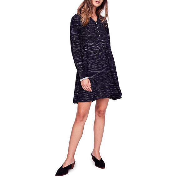 Women's Free People Bohemian Lagenlook Rain or Shine Sweater Dress size S - Picture 2 of 5